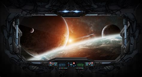 Download Planet Sci Fi Spaceship Wallpaper