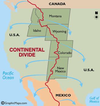 Continental Divide Map and Details