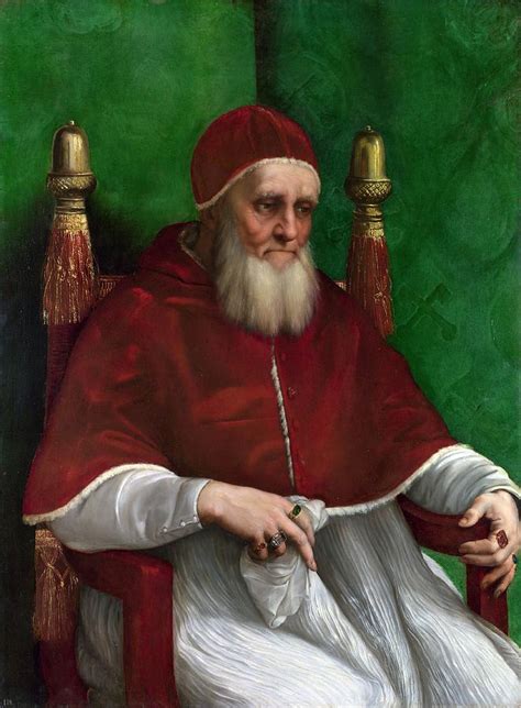 Portrait of Pope Julius II Painting by Raffaello Sanzio