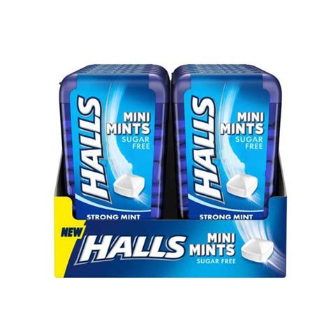 HALLS MINI MINTS STRONG MINT X12