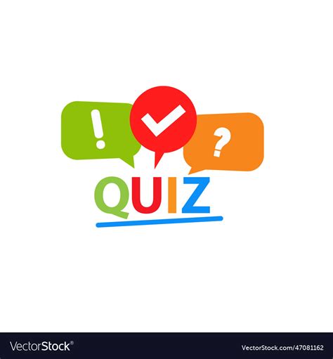 Quiz time brain game and online Royalty Free Vector Image