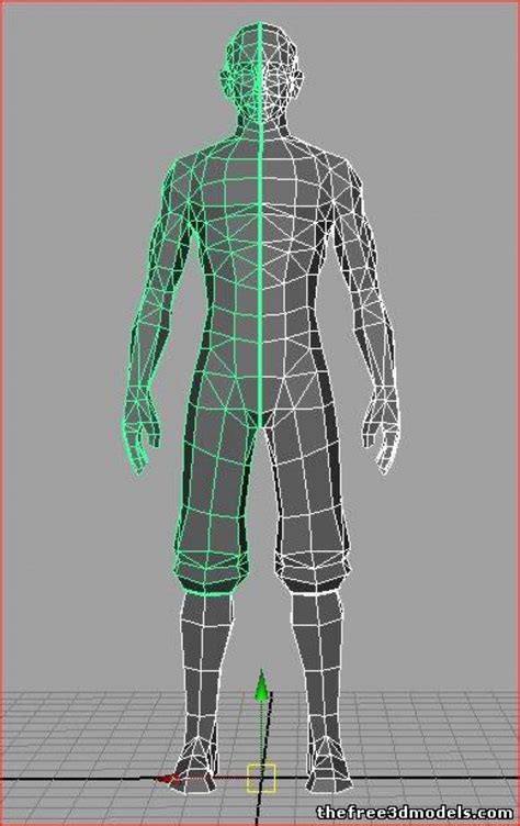 Low Poly Male Free 3D Model - .obj .mb - Free3D