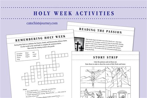 Holy Week Activities Pack - Catechist's Journey