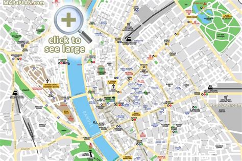 Budapest maps - Top tourist attractions - Free, printable city street ...