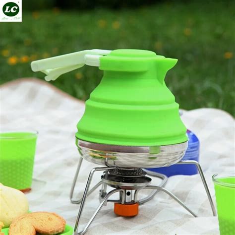 1L Folding Kettle for Outdoor Camping Portable Foldable Food Grade ...