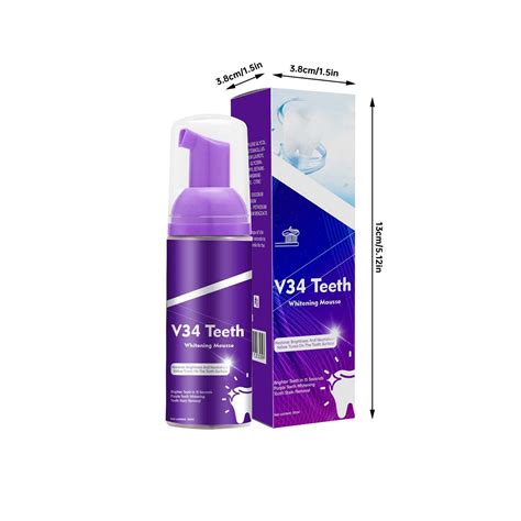 Purple Teeth Tooth Stain Removal Teeth Booster ning Toothpaste Pearlie ...