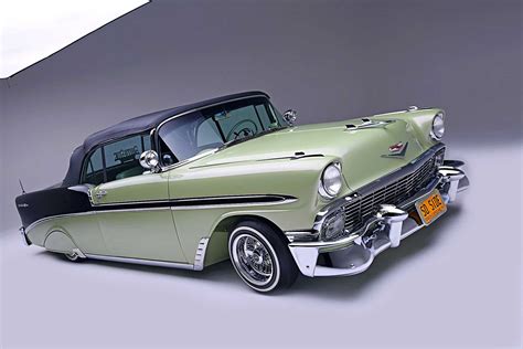 1956 Chevrolet Bel Air Passenger Side Front View - Lowrider