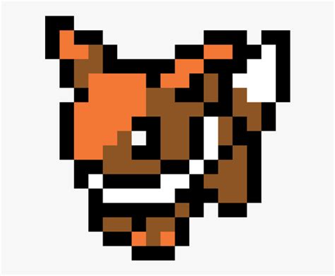 8 Bit Pokemon Eevee , Png Download - Simple Pixel Art Eevee ...