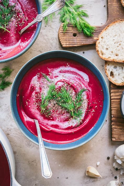 Creamy Roasted Beet Soup (Vegan) - Crowded Kitchen