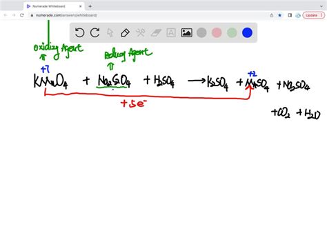 SOLVED: Balance the following redox reaction and determine the number ...