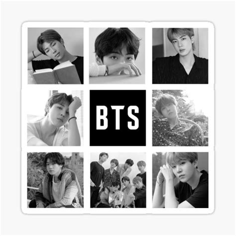 "BTS collage | ver. 3" Sticker for Sale by rmint99 | Redbubble