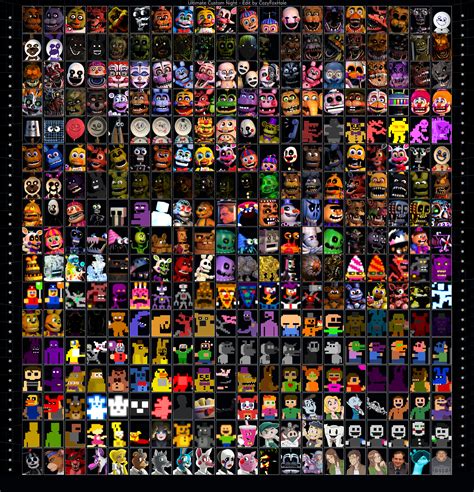 Fnaf world roster - cherryjuja