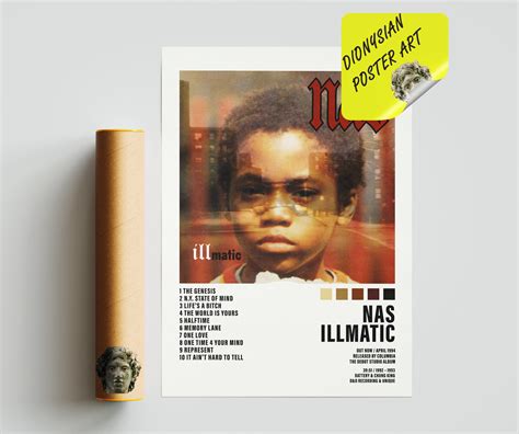 Nas Illmatic Poster Album Cover Poster Tracklist Posters - Etsy