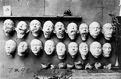 World War I facial prosthetics for disfigured soldiers. : r/creepy