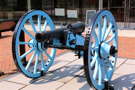 Civil war cannon stock image. Image of ordnance, mortar - 61708513