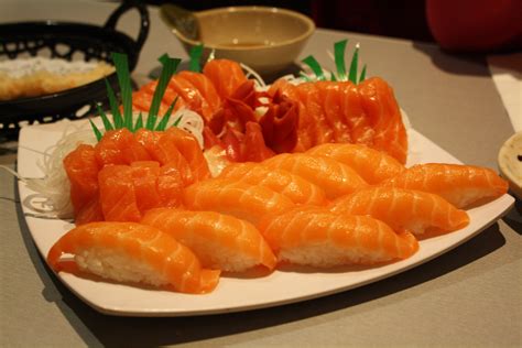 File:Salmon Sushi and Sashimi Platter - W Sushi.jpg