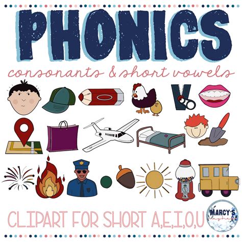 PHONICS Clipart Consonants & Short Vowel Sounds Phonics - Etsy UK