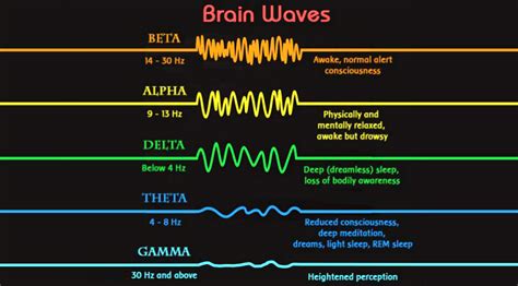 Brain wave states operate on different frequencies depending on the ...