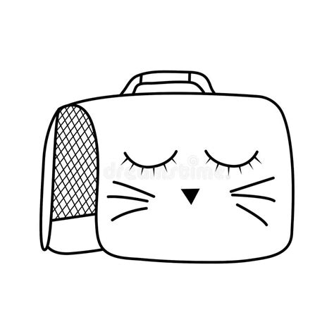 Cat or Puppy Carrier in Doodle Style. Carrying Bag for Your Pet when ...