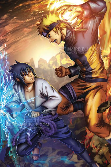 ArtStation - Naruto vs Sasuke