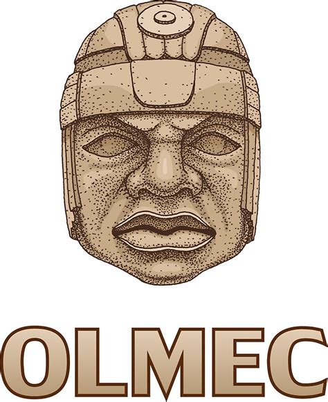 "Olmec Head" Stickers by Ninjangulo | Redbubble