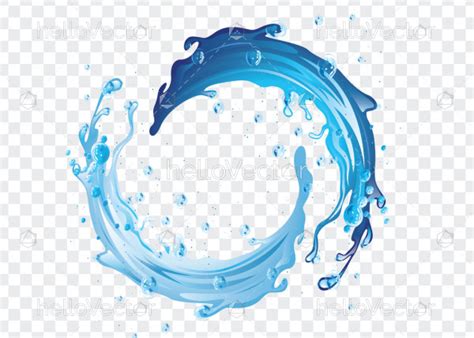 Transparent water splash vector - Download Graphics & Vectors