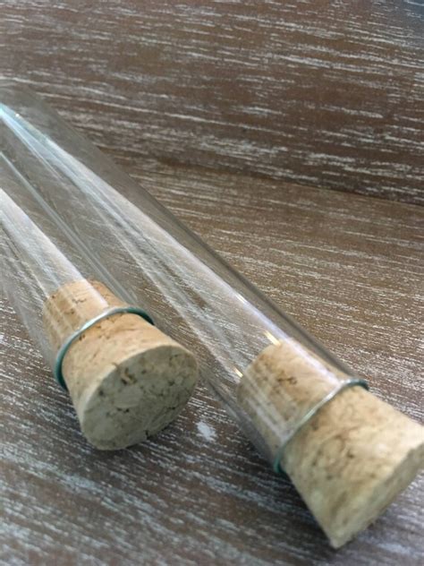 25 x 34ml Glass Test Tubes & Corks High Quality Test Tubes