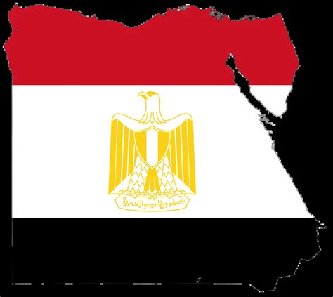 Egypt Flag Map - Mapsof.Net