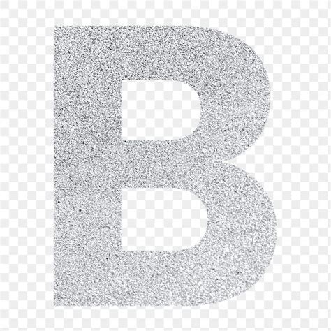 Glitter capital letter B sticker transparent png | free image by ...