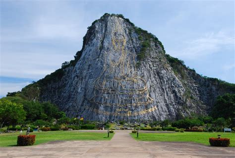 Golden Buddha Hill Pattaya Thailand Stock Photo - Image of asia, huge ...