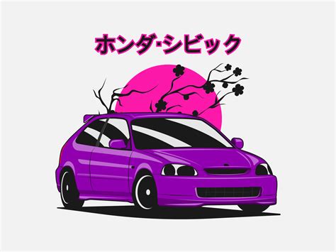 Honda Civic Type-R EK9 by Eros Banchellini on Dribbble