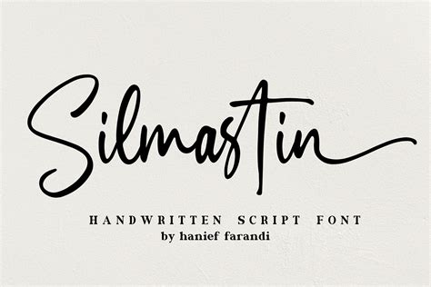 Silmastin Handwritten Script Font - Dafont Free