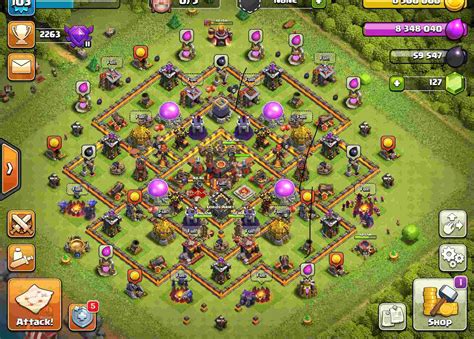 Th10 Farming Base Coc