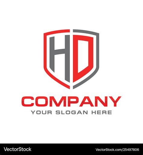 Hd logo Royalty Free Vector Image - VectorStock