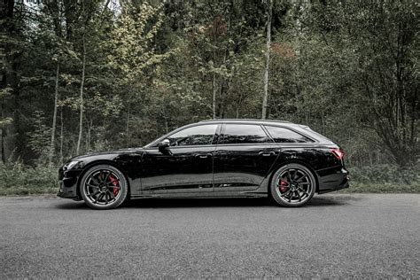 Download Black Car Car Audi S6 Audi Vehicle Audi S6 Avant HD Wallpaper