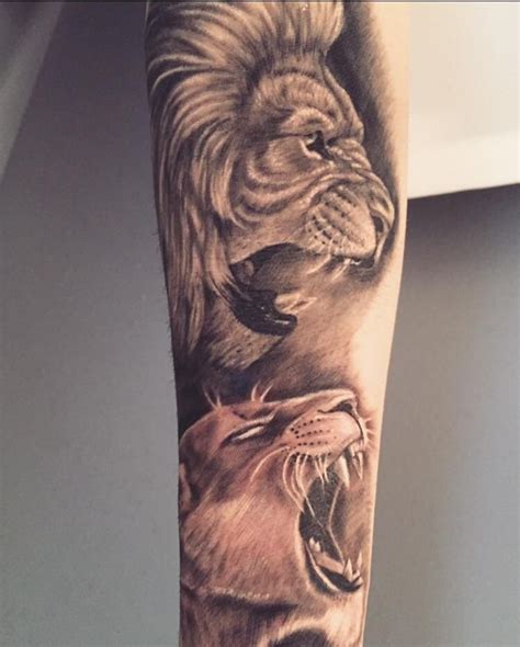 Lion and lioness tattoo - ladegcomputer