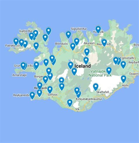 Find your favorite hot spring in this interactive map. | Iceland map ...