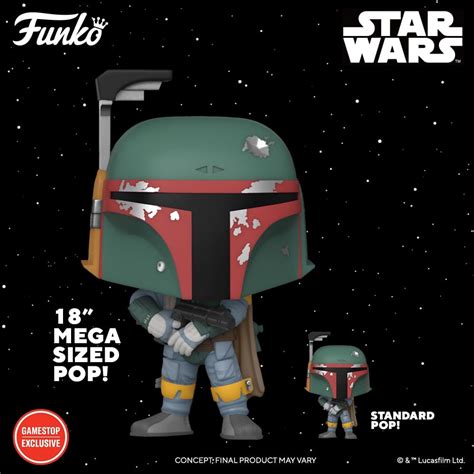 Funko POP! #537: Boba Fett Mega Sized POP - Boba Fett Collectibles ...