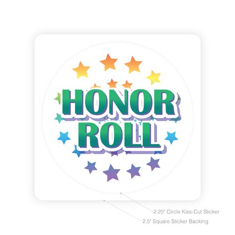 Round Sticker | Honor Roll