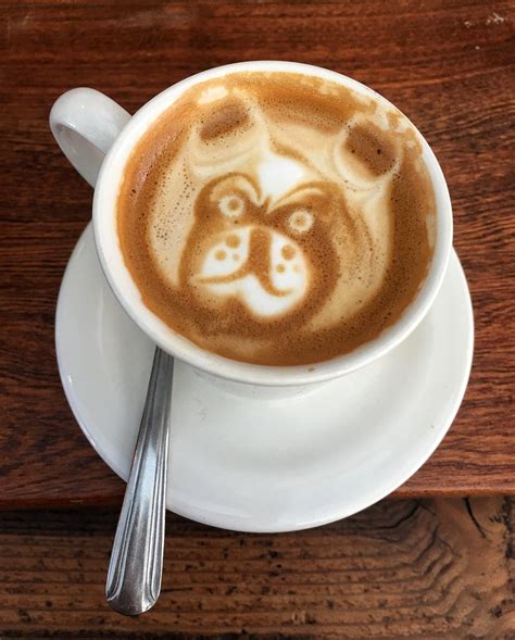 animal latte art | at Olé Latte (food cart) on SW Alder in d… | Flickr