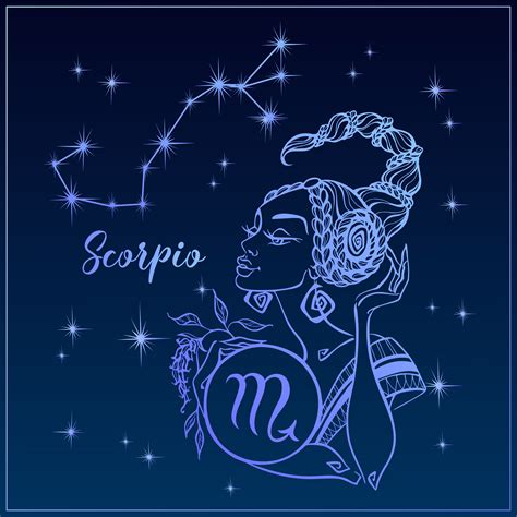 Zodiac sign Scorpio as a beautiful girl. The Constellation of Scorpio ...