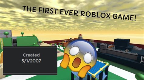 The First Ever Roblox Game..... - YouTube