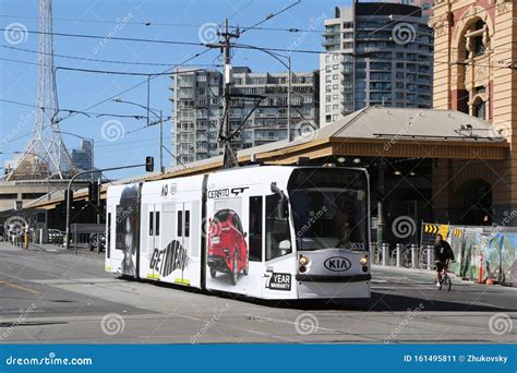 Modern Melbourne Tram the Famous Iconic Transportation in the Town ...