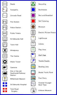 you are not lost you are here: Examples of Map Key symbols