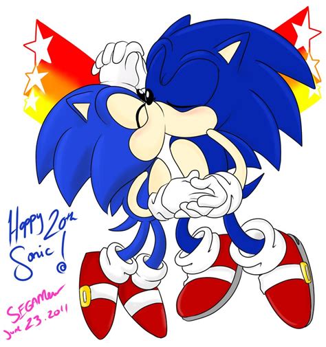 Classic Sonic X Modern Sonic - Sonic yaoi fan Art (38353874) - fanpop