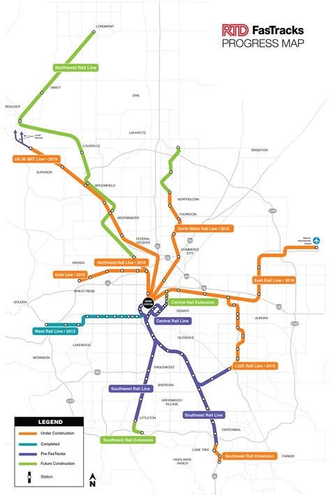 Denver Light Rail Station Map