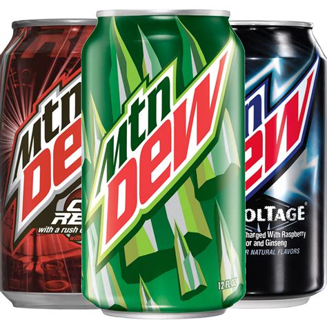 Amazon.com : Mountain Dew, Variety Pack (Mountain Dew/Code Red/Voltage ...