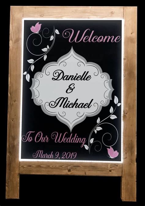 Lighted Custom Wedding Sign | Custom wedding signs, Shop wedding decor ...