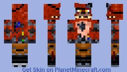 Withered Foxy Minecraft Skin