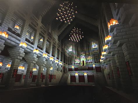 Just Finished the Interior to my throne room : Minecraft